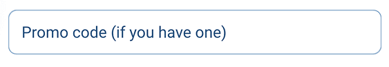 Paste the promo code